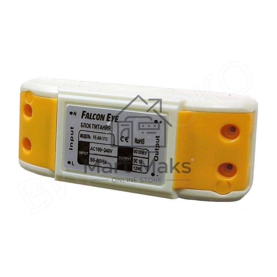 Блок питания Falcon Eye FE-AN-1/12 Входное напряжение 87-264V, Выходное 12V, Номинальный ток 1A