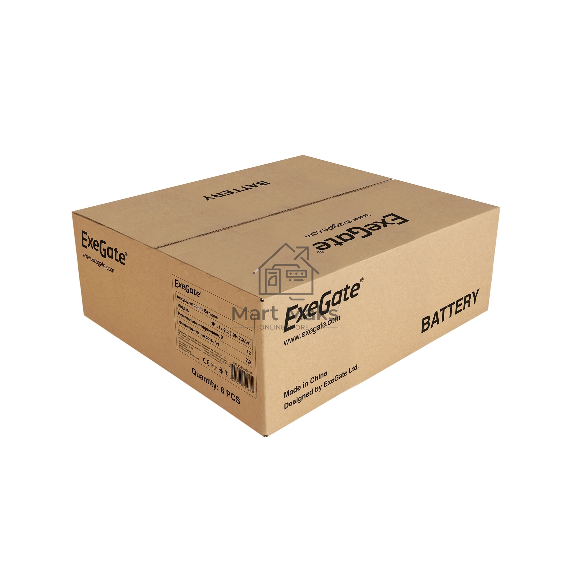 Батарея ExeGate EX285658RUS HRL 12-7.2 (12V 7.2Ah, 1227W, клеммы F2)