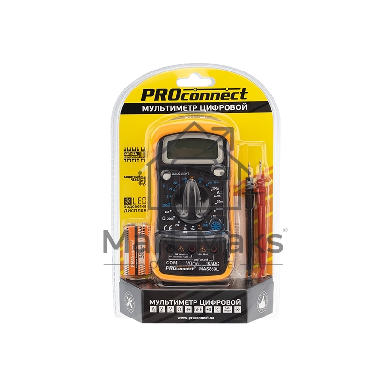 Универсальный мультиметр MAS830L (DT850L) PROconnect 13-3021 PROconnect