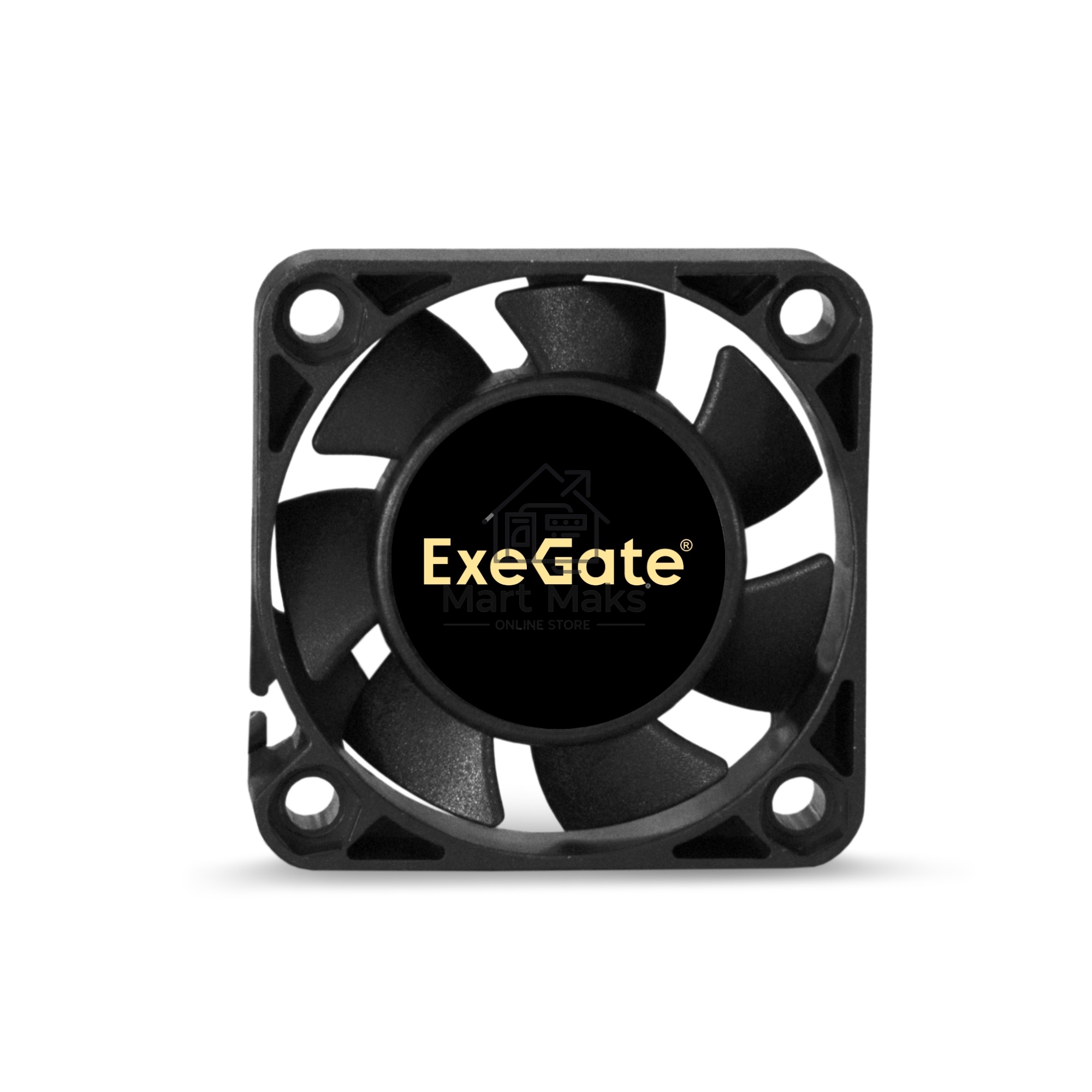 Вентилятор для корпуса ExeGate EX04010S2P черный, 40 мм, 5000 об/мин, 24 дБ, 2 pin