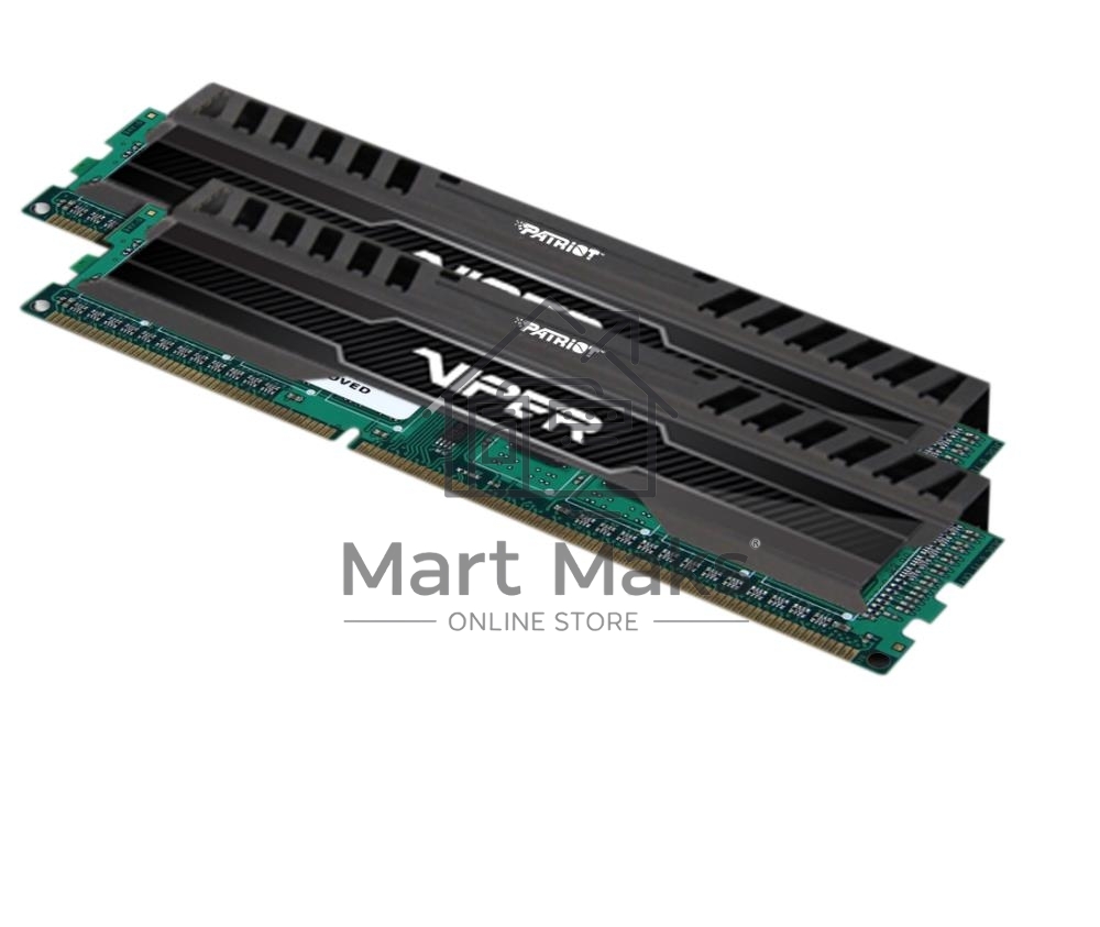 Оперативная память Patriot Viper 3, DDR3, 8GB (2x4 GB), 1600 MHz, CL9, DIMM, радиатор, черный
