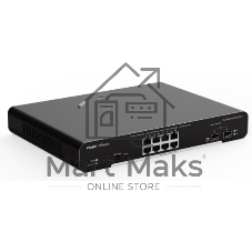 Коммутатор Ruijie Reyee RG-NBS3100-8GT2SFP-P, 8×1 Гбит/с PoE + 2×1 Гбит/с SFP Uplink, управляемый