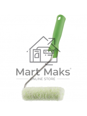 Мини-валик в сборе Работы с древесиной,110 мм,ворс 12мм,D 16 мм,D ручки 6мм,микроволокно Сибртех