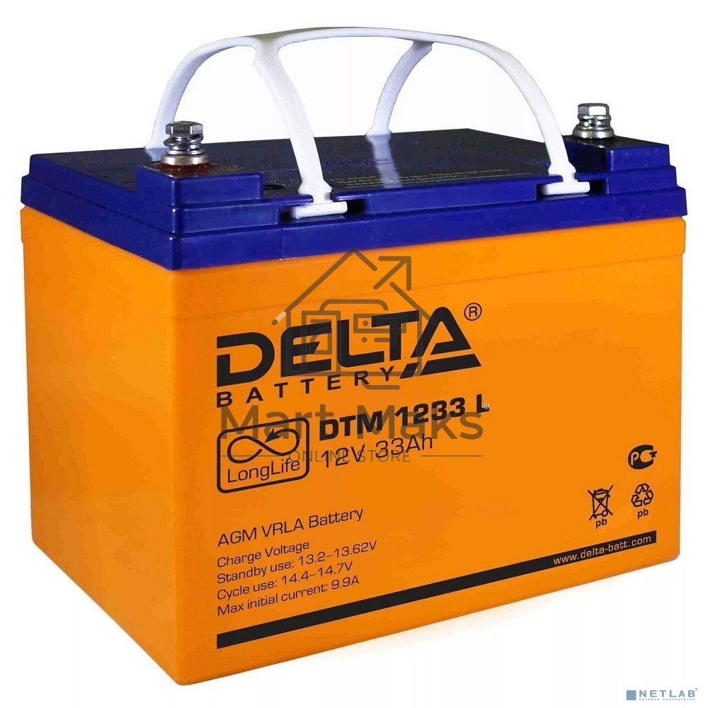 Батарея Delta DTM 1233 L (12V, 33Ah)