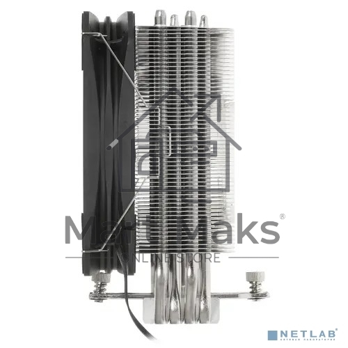 Кулер PCCooler Paladin 400 S115X/1200/1700/AM4 (20 шт/кор, TDP 200W, 130mm PWM FAN, 4 тепловые трубки 6мм, 800-1600RPM, 18-28,6dBa)