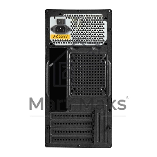 Компьютерный корпус Minitower ExeGate BAA-308MUC-UNS450 (mATX, БП UNS450 с вент. 12см, 1хUSB+1хUSB 3.0+1хTypeC, HD Audio, черный)