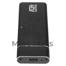 Внешний корпус AgeStar M.2 USB 3.0 NGFF (B-key) AgeStar 3UBNF5C алюминий, черный/серебристый