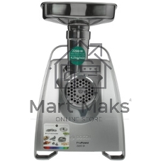 Мясорубка электрическая Bosch MFW68680 черный, 2200 Вт, 4.3 кг/мин, реверс, защита от перегрузки, насадки - 5