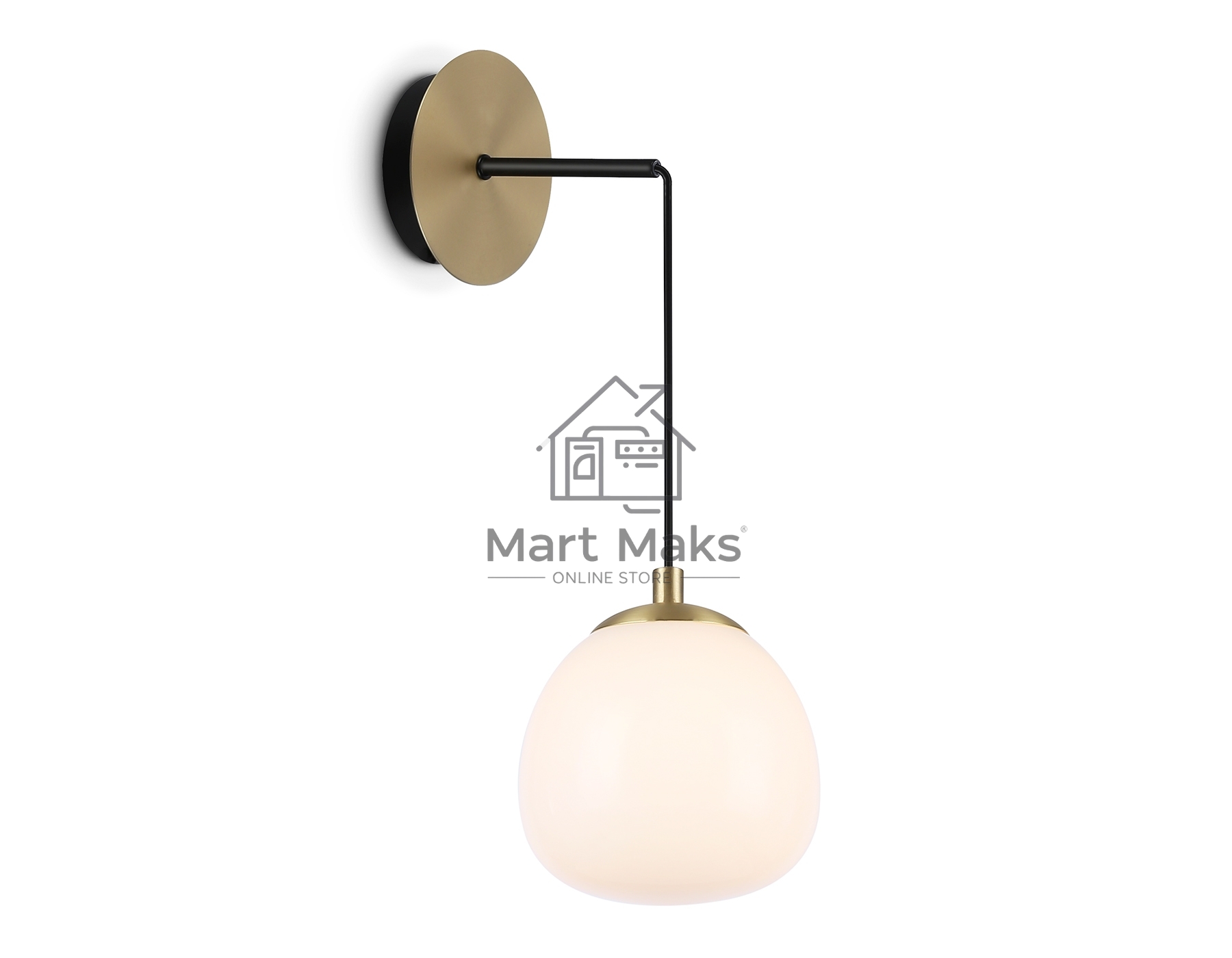 Настенный светильник Ambrella light LH51005 SGD/BK/FR золотой песок/черный/белый матовый G9 max 28W 130*200*400