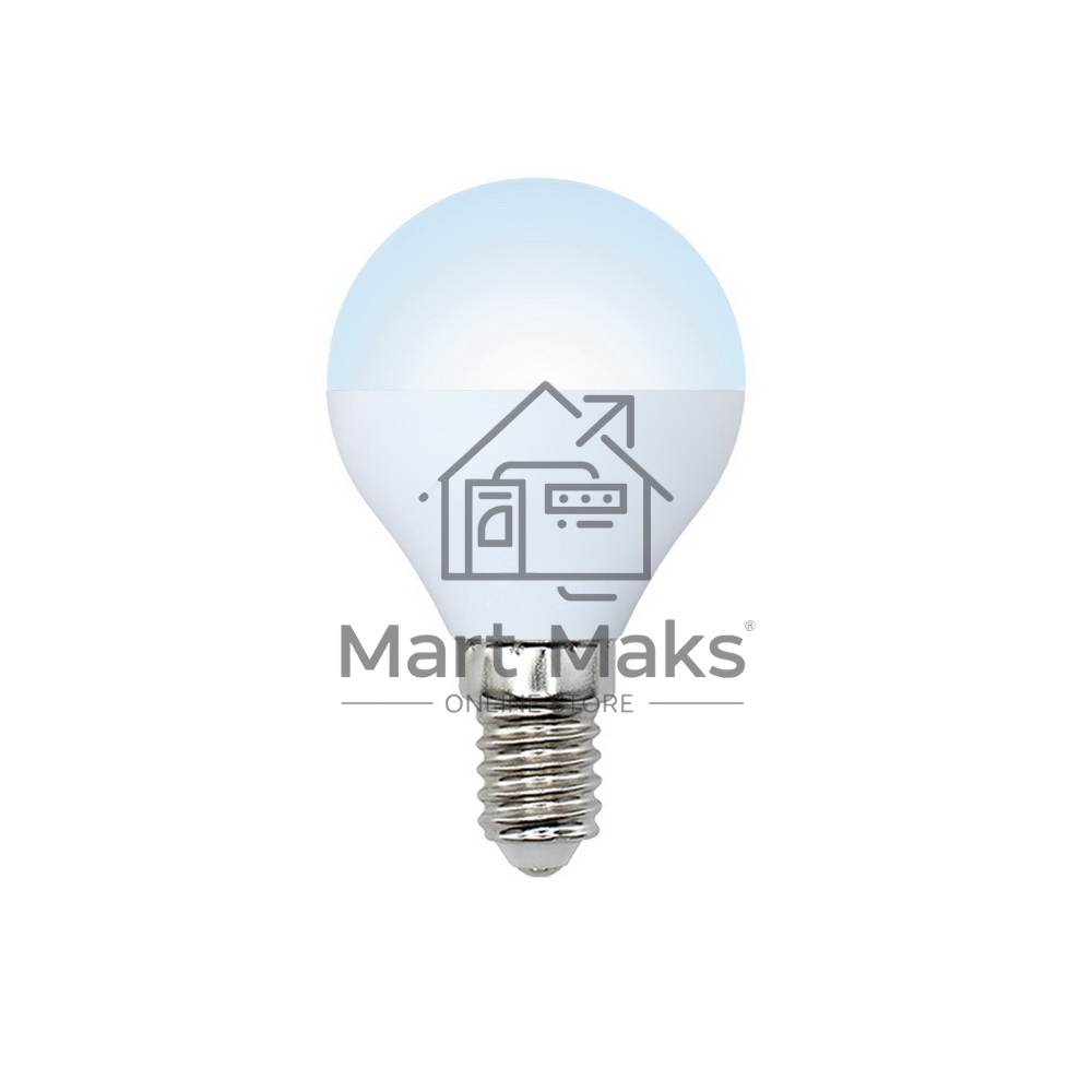 Лампа светодиодная VOLPE LED-G45-6W/NW/E14/FR/O6Вт Е14 G45