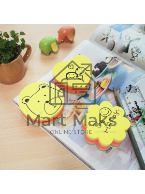 Блок самоклеящийся бумажный Stick`n 21356 64x67мм 250лист. 70г/м2 неон 5цв.в упак. вырубной 