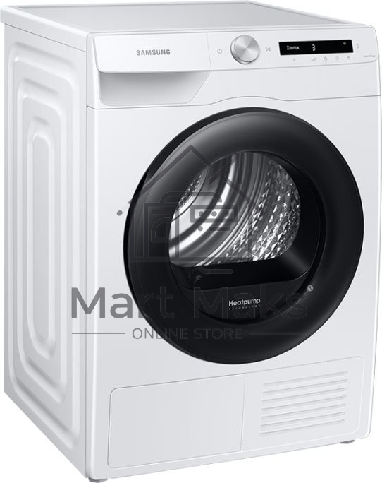 Сушильная машина Samsung DV90T5240AW/LP белый, 9 кг, сушка - тепловой насос, программ - 14, 60 x 85 x 65 см