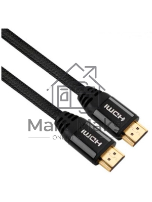 Кабель аудио-видео Ultra HD 8K HDMI (m)/HDMI (m) 1м. позолоченные контакты черный Кабель аудио-видео Ultra HD 8K HDMI (m)/HDMI (m) 1м. позолоченные контакты черный