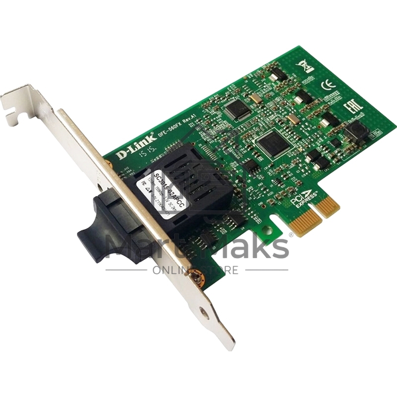 Сетевой адаптер D-Link DFE-560FX/B1A 100Base-FX с SFP -разъемом для шины PCI Express (OEM)