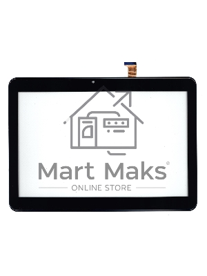 Сенсорное стекло (тачскрин) DP101514-F1 черное