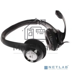 Гарнитура Logitech Headset Logitech H390 USB черный