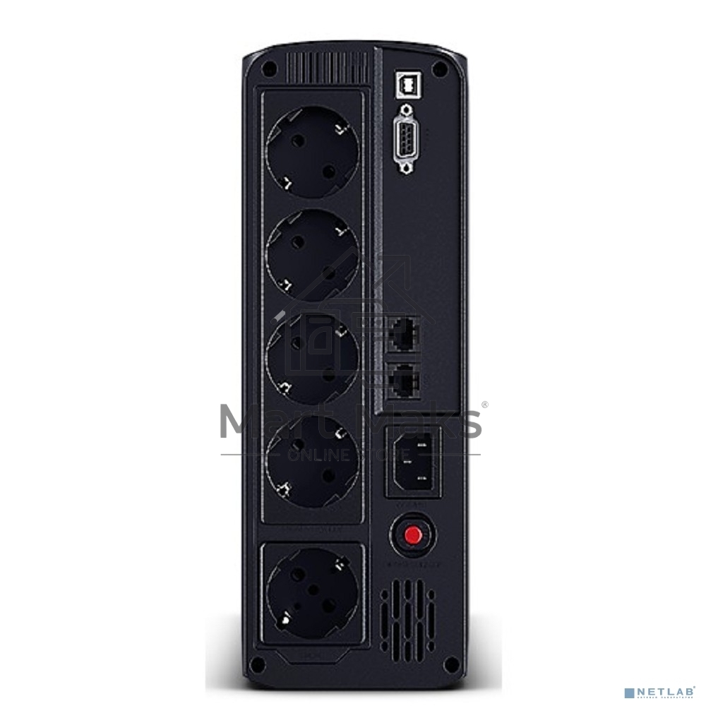 Источник бесперебойного питания UPS CyberPower VP1200ELCD Line-Interactive 1200VA/720W USB/RS-232/RJ11/45 (4 + 1 EURO)