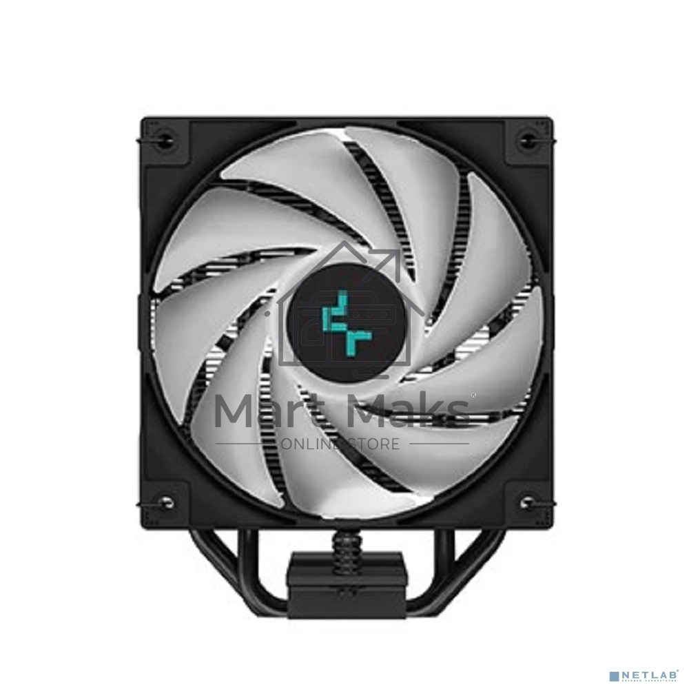 Кулер для процессора DEEPCOOL AG400 BK ARGB черный, 120 мм, алюминий/медь, 2000 об/мин, 31.6 дБ, 4 pin, 220 Вт, 150 мм