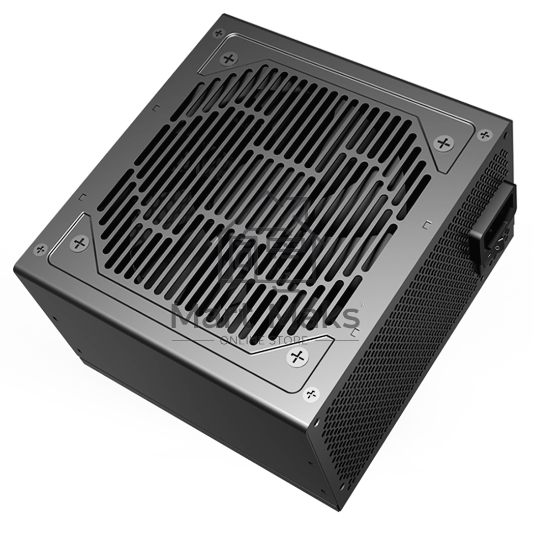 Блок питания PCCOOLER KF650, 650W 80 PLUS White (ATX, ATX 2.4, Non-modular, 1x24(20+4)pin 550mm, 1xCPU*2 8(4+4)pin 610+150mm, 2xPCIe 8(6+2)pin 510mm, 2xSATA*3+MOLEX4pin*1 450+150+150+150mm, Active, 120x120mm, 140x150x86mm, APFC, OVP, SCP, OPP (140-160%, 2