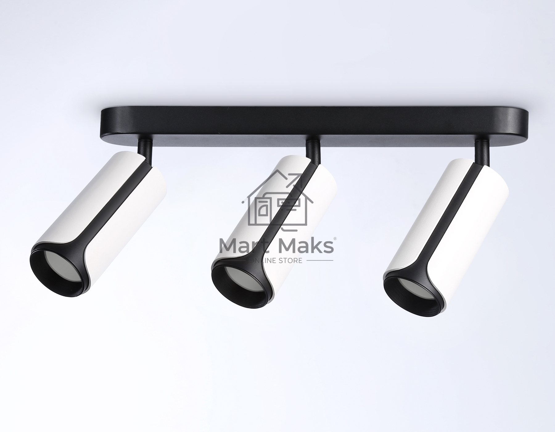 Светильник Ambrella light TN51603/3 WH/BK белый/черный GU10/3 380*60*195