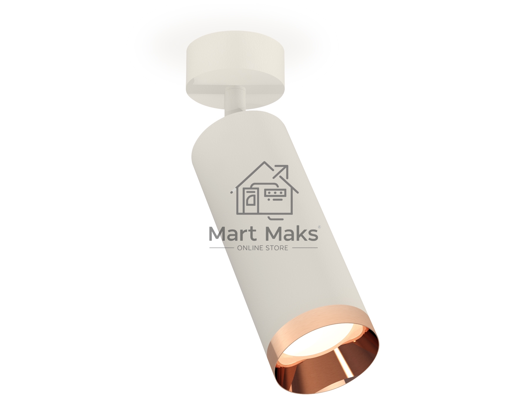 Светильник Ambrella Light XM6342006 SWH/PPG белый песок/золото розовое полированное MR16 GU5.3 (A2202, C6342, N6135)