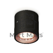 Светильник Ambrella Light XS7532025 SBK/PPG черный песок/золото розовое полированное MR16 GU5.3 (C7532, N7015)