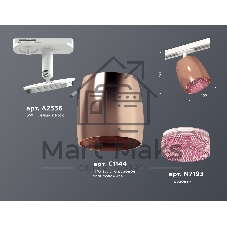 Светильник Ambrella light XT1144010 PPG/PI/SWH золото розовое полированное/розовый/белый песок MR16 GU5.3 (A2536, C1144,N7193)