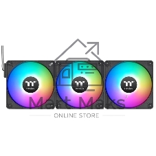 Вентилятор для корпуса Thermaltake CT140 EX Sync ARGB 140х140x25 черный 4-pin 30.7дБ (упак.:3шт) (CL-F182-PL14SW-A) Ret