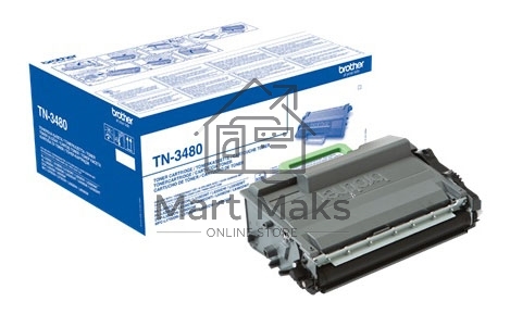 Картридж лазерный Brother TN3480 черный (8000 стр.) для Brother HL-L5000D/L5100DN/L5100DNT/L5200DW/L5200DWT/L6250DN/L6300DW/L6300DWT/L6400DW/L6400DWT/DCP-L5500DN/L6600DW/MFC-L5700DN/L5750DW/L6800DW/L6800DWT/L6900DW/L6900DWT