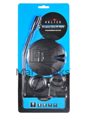 Микрофон проводной Oklick MP-M009B 1.8м черный