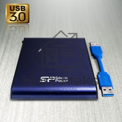 Внешний жесткий диск Silicon Power USB 3.0 1Tb A80 SP010TBPHDA80S3B Armor (5400 об/мин) 2.5