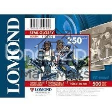 Фотобумага Lomond для струйной печати, A6, 250 г/м2, 500 листов (Полуглянцевая тепло-белая, микропористая)