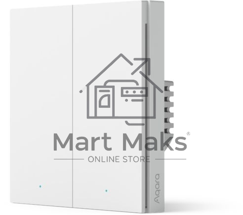 Умный выключатель двухклавишный Aqara Smart Wall Switch H1 (WS-EUK02)