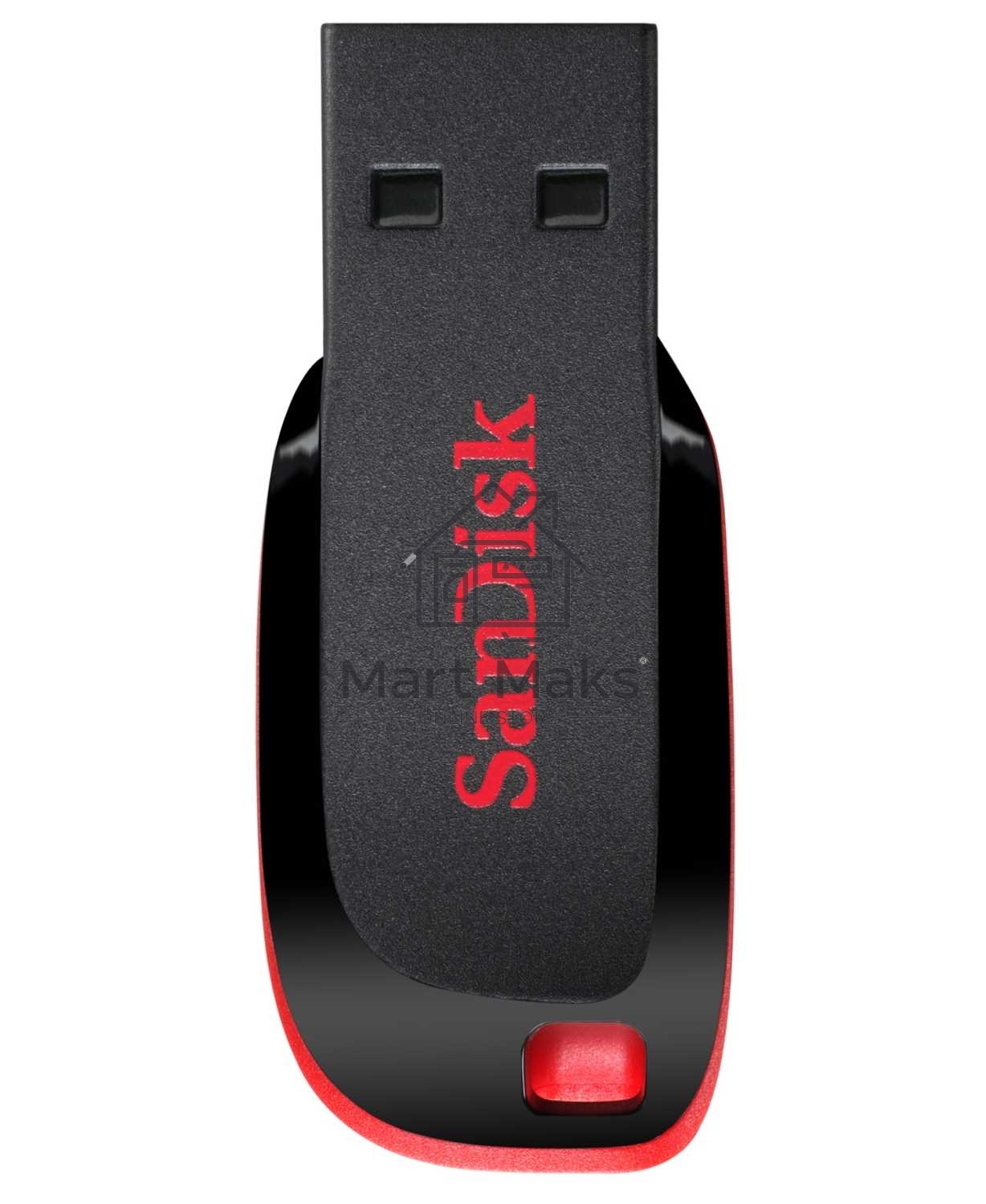 Флешка USB R/W R/W Sandisk 64Gb Cruzer Blade SDCZ50-064G-B35 USB2.0 черный/красный
