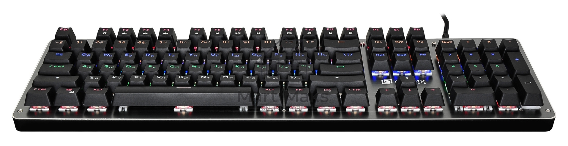 Клавиатура Oklick 970G DARK KNIGHT механическая черный USB Gamer LED