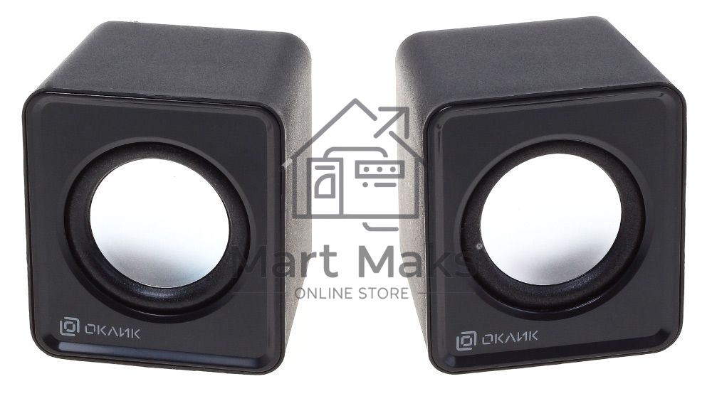 Колонки Oklick OK-331 2.0 черный 6Вт