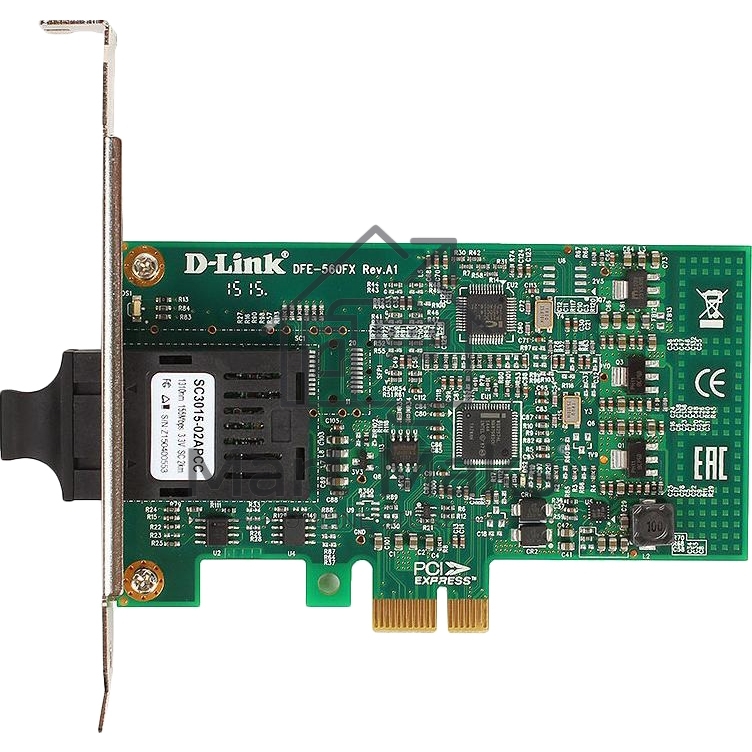 Сетевой адаптер D-Link DFE-560FX/B1A 100Base-FX с SFP -разъемом для шины PCI Express (OEM)