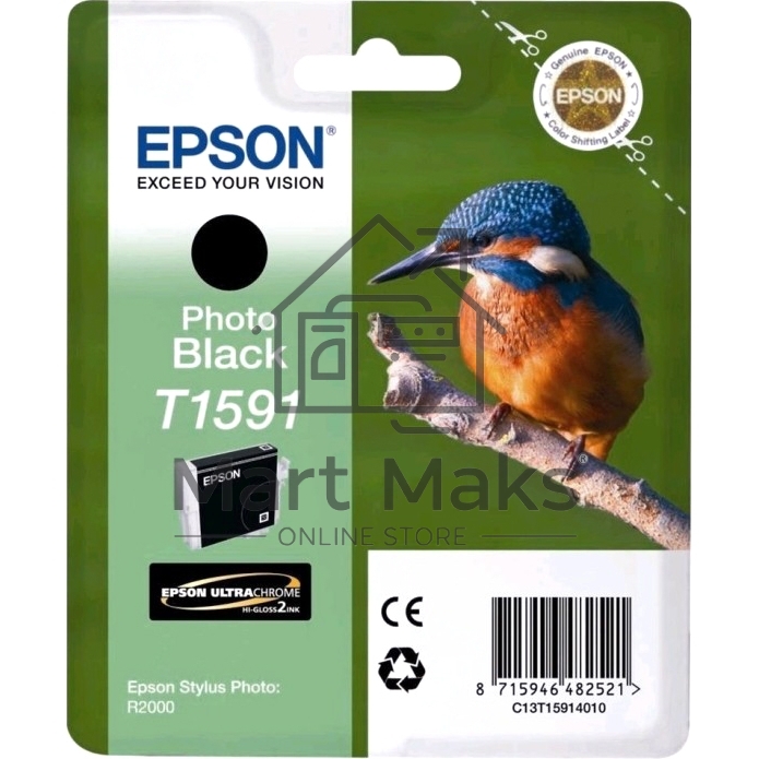 Картридж струйный Epson C13T15914010 фото черный (850 стр) для Epson St Ph R2000