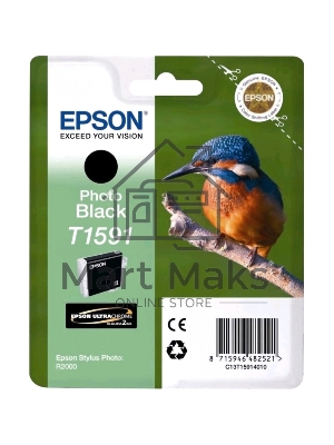 Картридж струйный Epson C13T15914010 фото черный (850 стр) для Epson St Ph R2000