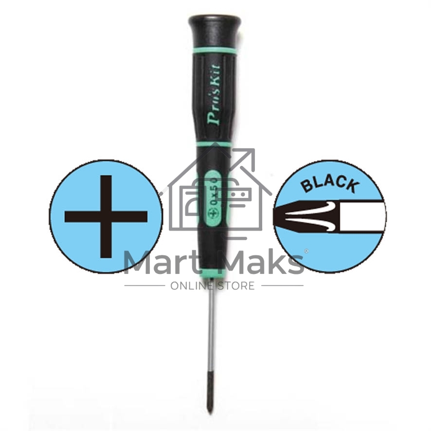 Отвертка крестовая Pro'sKit SD-081-P2X PH00