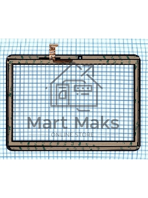 Сенсорное стекло (тачскрин) DP101514-F1 черное