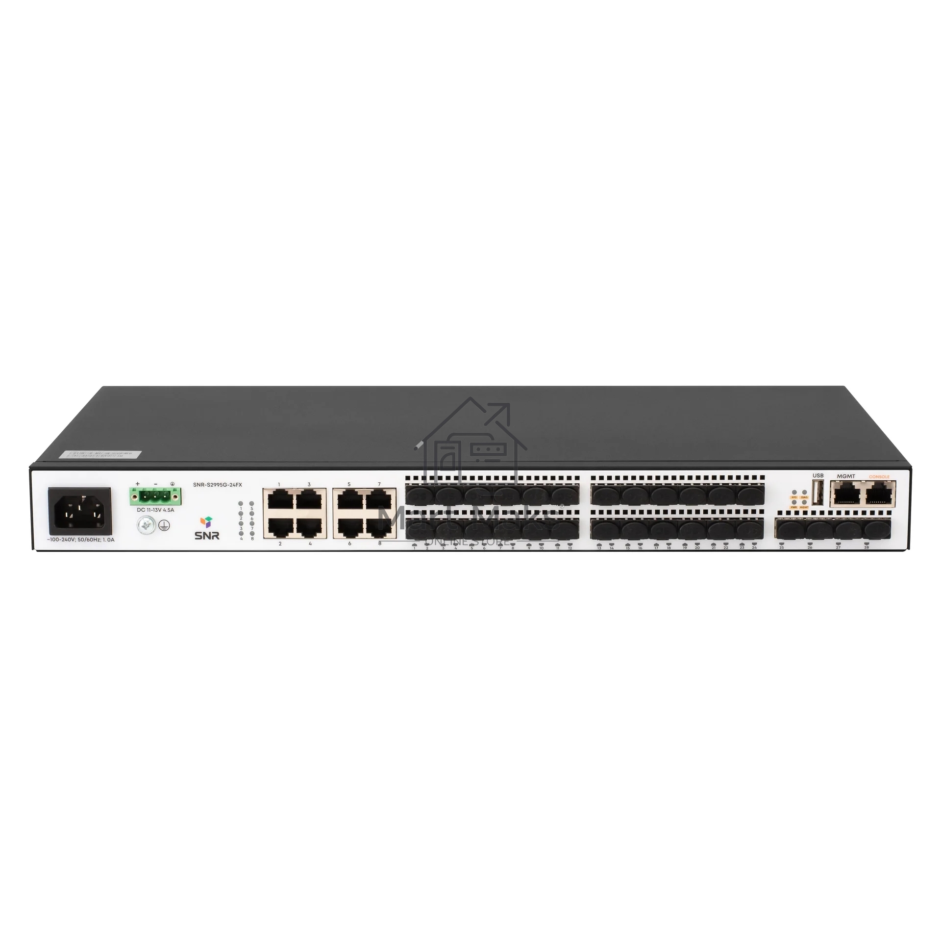 Коммутатор SNR SNR-S2995G-24FX, 1Гбит/с, количество портов 24 шт, (L3)