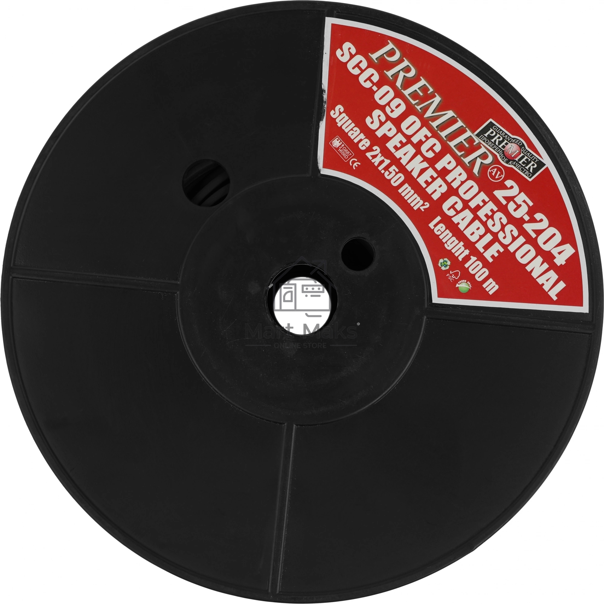 Кабель акустический Premier SCC-09 BC 100м. черный (25-204 100)