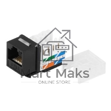 Модуль информационный Lanmaster UTP (TWT-OK45UTP/6-BK) Keystone RJ45 кат.6 черный