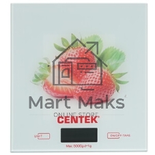Весы кухонные CENTEK CT-2482 LED белый