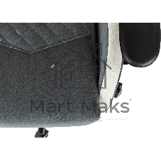 Кресло игровое Knight Regal Fabric серый/светло-серый иск.замша крестов. металл
