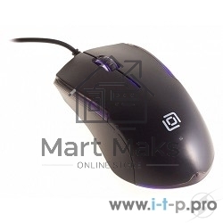 Мышь проводная Oklick 245M черный, 1000 dpi, USB, кнопки - 3