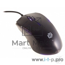 Мышь проводная Oklick 245M черный, 1000 dpi, USB, кнопки - 3