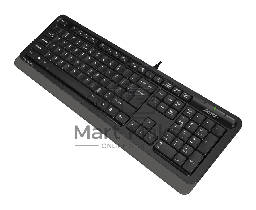 Клавиатура A4Tech Fstyler FK10 проводная, USB, черный/серый