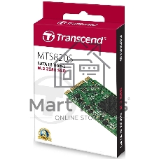 Накопитель SSD M.2 Transcend 960Gb MTS820 (SATA3, up to 560/520MBs, 75000 IOPs, 3D TLC, 22х80мм)